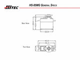 HS-85MG Premium Micro Metal Gear Servo, 0.14sec/49oz @ 6.0 - Race Dawg RC