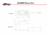 HS-646WP High Voltage, High Torque, Analog Servo, .17sec/ - Race Dawg RC
