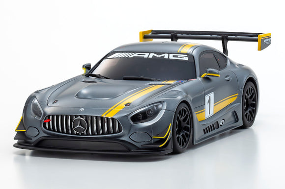 Grey / Yellow Mercedes AMG GT3 Presentation Car Body - Race Dawg RC