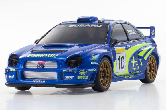 ASC MA-020 Blue Subaru Impreza WRC Mini-Z Auto Scale Body - Race Dawg RC