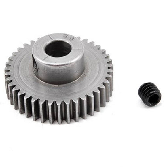 Hard 48 Pitch Machined 39 Toot Pinion 5mm Bore - Race Dawg RC