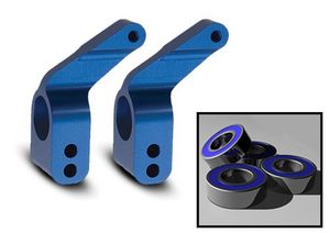 Traxxas TRA3652A   ALUM STUB AXLE CARRIERS BLUE (2) - Race Dawg RC