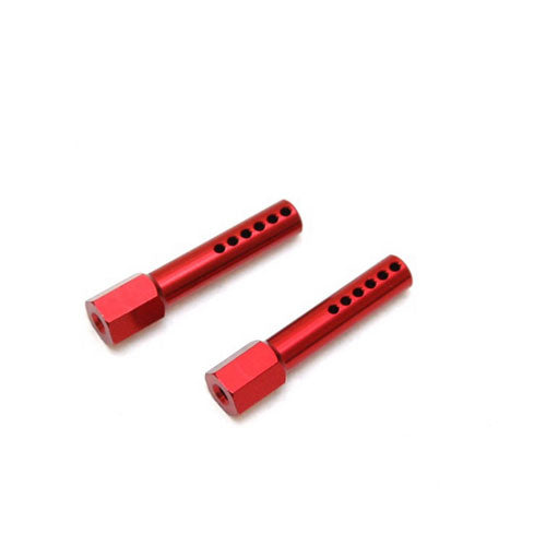FRONT BODY POSTS SLASH / RUSTLER (PAIR) RED - Race Dawg RC