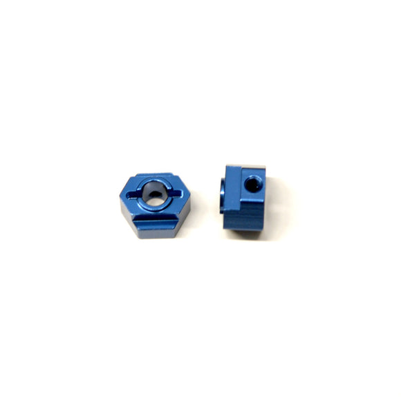 Blue Rear Hex Adapters, for Associated DR10, CNC Machined - Race Dawg RC