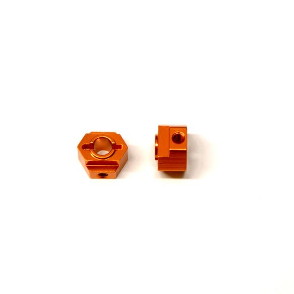 Orange Rear Hex Adapters, for Associated DR10, CNC Machined - Race Dawg RC