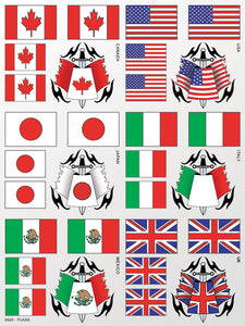 Flags Sticker Sheet - Race Dawg RC